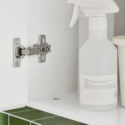 SoBuy | Armoire murale avec 1 porte miroir | Armoire miroir | Miroir | Armoire murale | Blanc | BZR184-W 