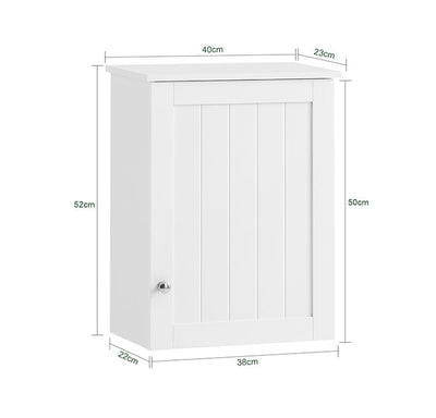 Prevendita | SoBuy | Pensile da Bagno | Armadietto da Parete | Armadietto dei medicinali | Bianco | BZR19-W