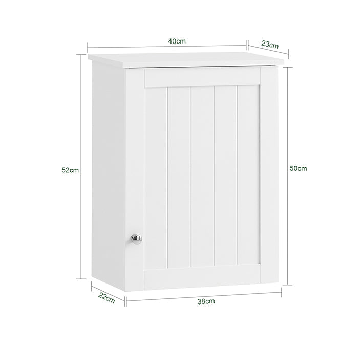 Prevendita | SoBuy | Pensile da Bagno | Armadietto da Parete | Armadietto dei medicinali | Bianco | BZR19-W