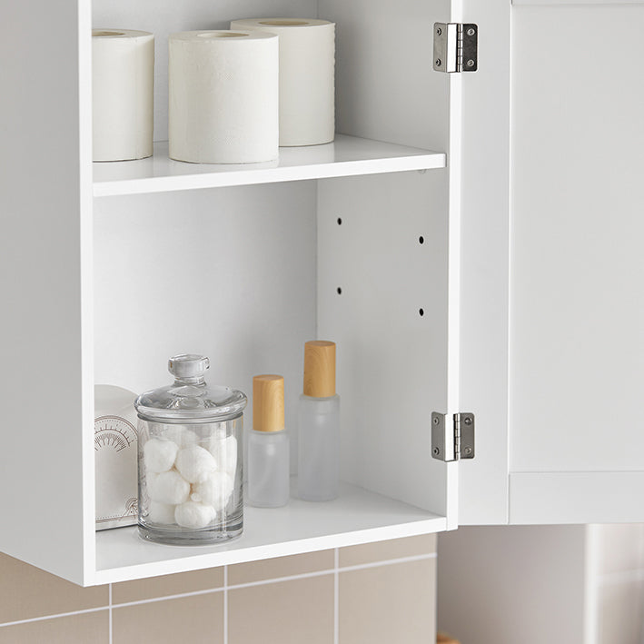 Prevendita | SoBuy | Pensile da Bagno | Armadietto da Parete | Armadietto dei medicinali | Bianco | BZR19-W
