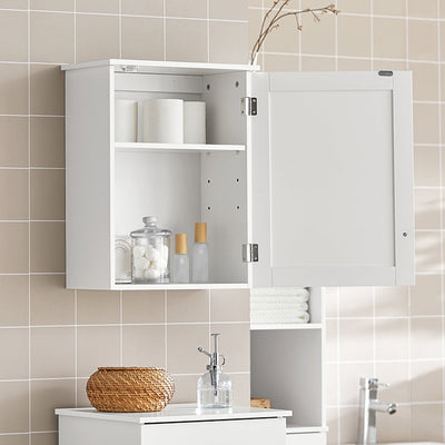 Prevendita | SoBuy | Pensile da Bagno | Armadietto da Parete | Armadietto dei medicinali | Bianco | BZR19-W