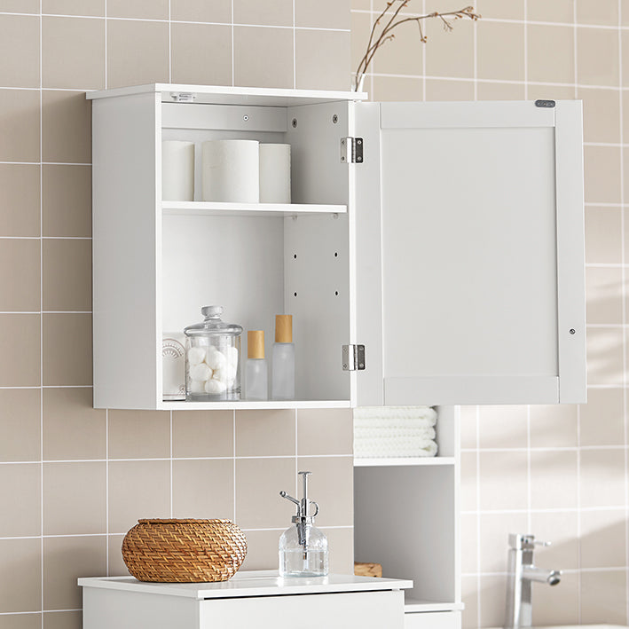Prevendita | SoBuy | Pensile da Bagno | Armadietto da Parete | Armadietto dei medicinali | Bianco | BZR19-W