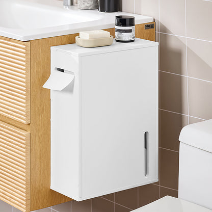 SoBuy | Porte-papier toilette | Étagère niche | Meuble de salle de bain blanc | BZR199-W 