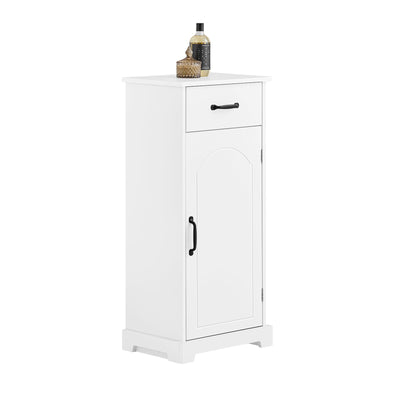SoBuy | Mobile bagno | Armadietto stretto con ripiani regolabili | Bianco | 42x30x93cm | BZR207-W