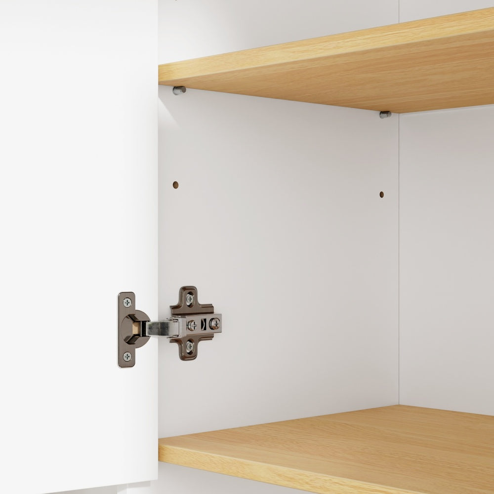 SoBuy | Badezimmerschrank schmal mit Wäschekorb Weiß | BZR241-E-W