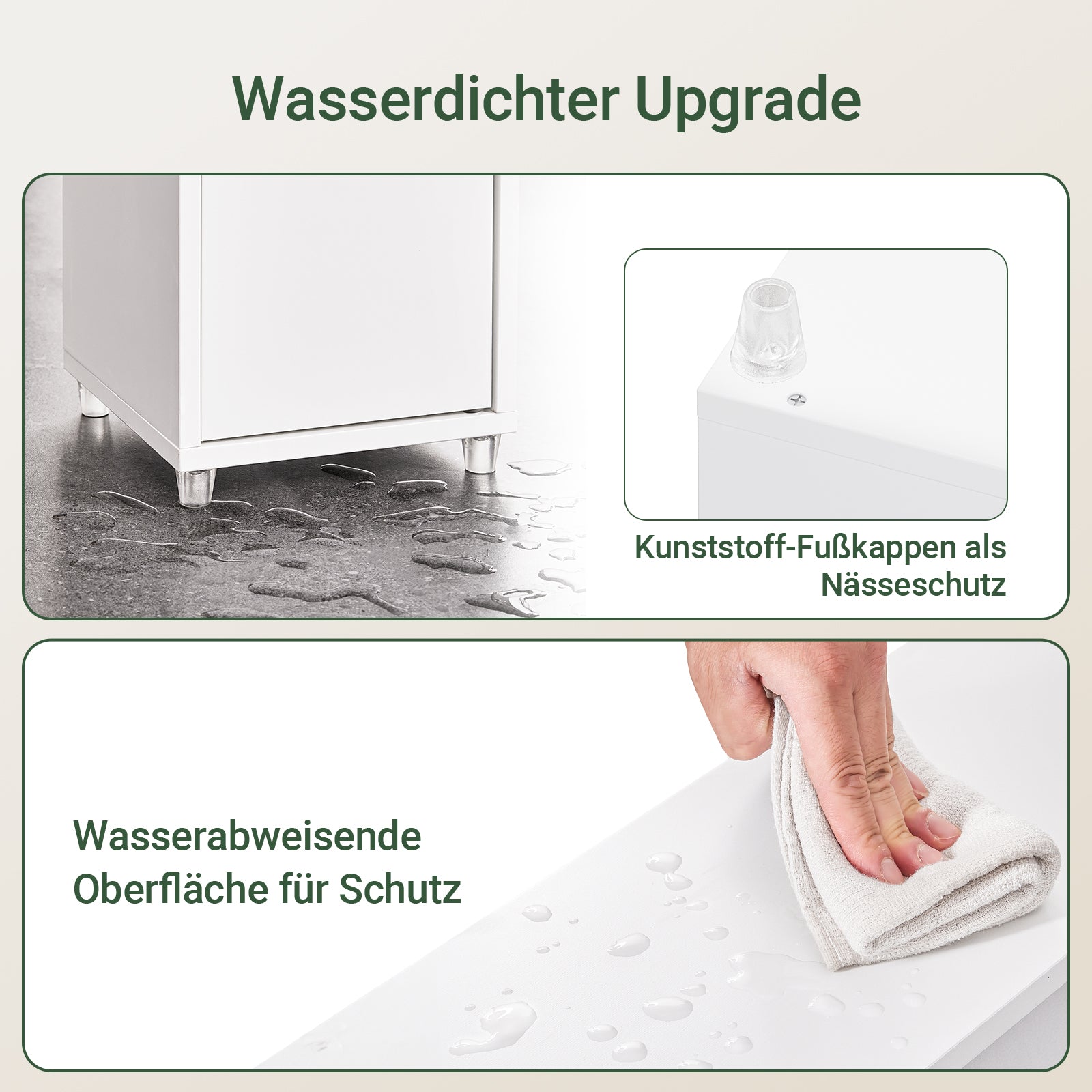 SoBuy | Armoire de salle de bain haute | avec étagères réglables, étroite | Blanche | 20 x 180 x 20 cm | BZR34-II-W 