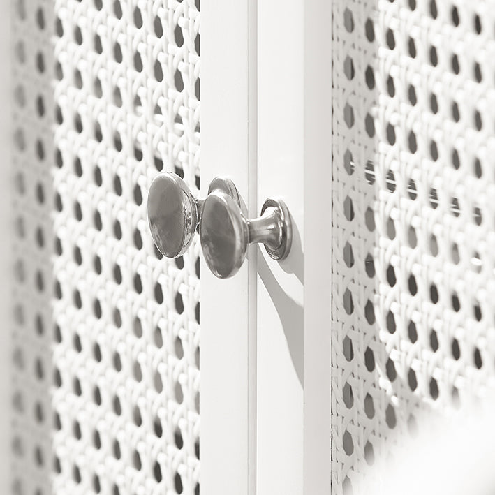 SoBuy | Meuble sous lavabo | Meuble de salle de bain blanc | Style cottage | BZR35-W