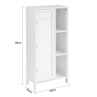 SoBuy | Mobiletto per bagno | Armadietto per bagno | Armadietto per ingresso bianco | BZR39-W