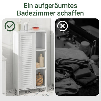 SoBuy | Mobiletto per bagno | Armadietto per bagno | Armadietto per ingresso bianco | BZR39-W