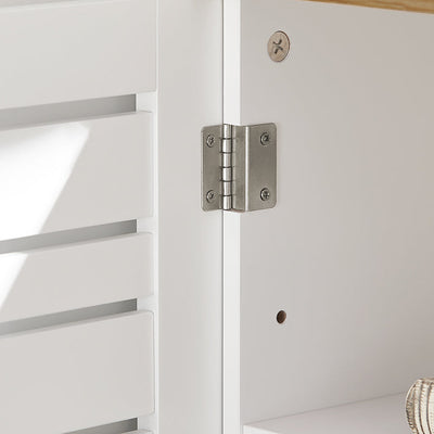 SoBuy | Meuble sous-lavabo | Meuble bas de salle de bain blanc | BZR40-W