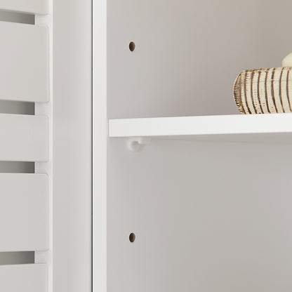 SoBuy | Meuble-lavabo | Armoire de salle de bain blanche | BZR40-W