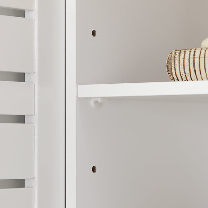 SoBuy | Meuble-lavabo | Armoire de salle de bain blanche | BZR40-W