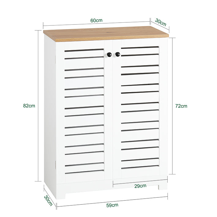 SoBuy | Commode de salle de bain | Meuble de salle de bain | Buffet blanc | BZR41-W