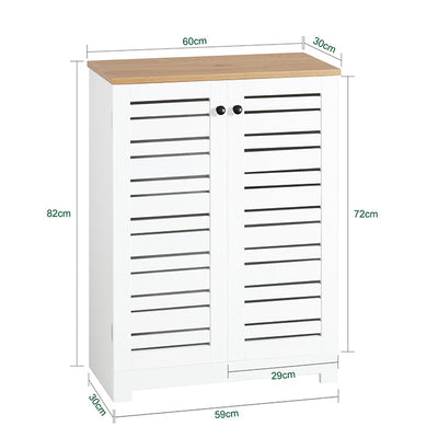 SoBuy | Comodino da bagno | Mobiletto da bagno | Credenza bianca | BZR41-W