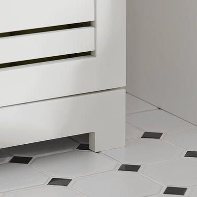 SoBuy | Commode de salle de bain | Meuble de salle de bain | Buffet blanc | BZR41-W