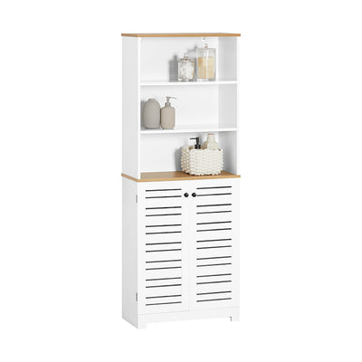 SoBuy | Colonna da bagno | Mobiletto bagno bianco | Mobile bagno | BZR44-W