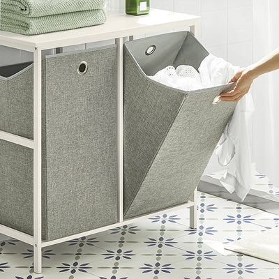 SoBuy | Wäschetruhe | Wäschesammler | Wäscheschrank | BZR57-W