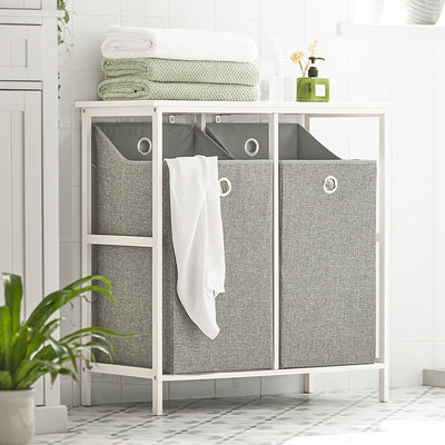 SoBuy | Wäschetruhe | Wäschesammler | Wäscheschrank | BZR57-W