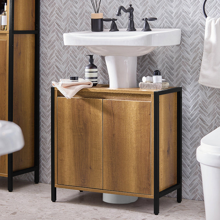 SoBuy | Mobile sottolavabo | Mobile bagno | Lavabo | BZR63-II-PF