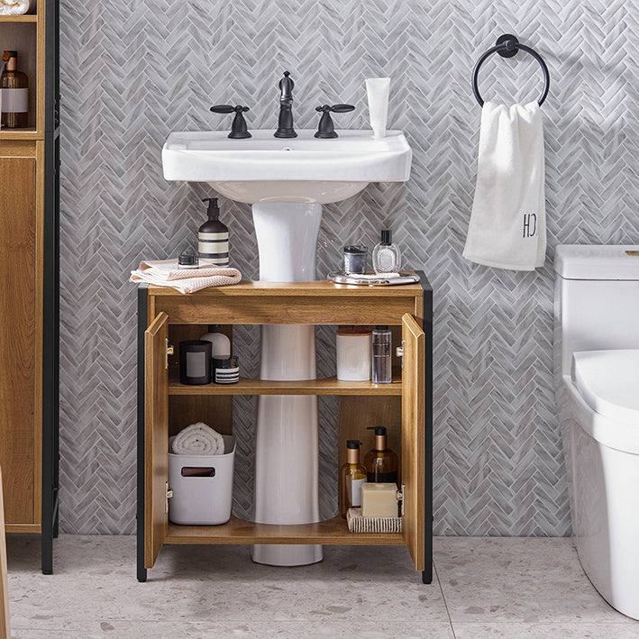 SoBuy | Mobile sottolavabo | Mobile bagno | Lavabo | BZR63-II-PF