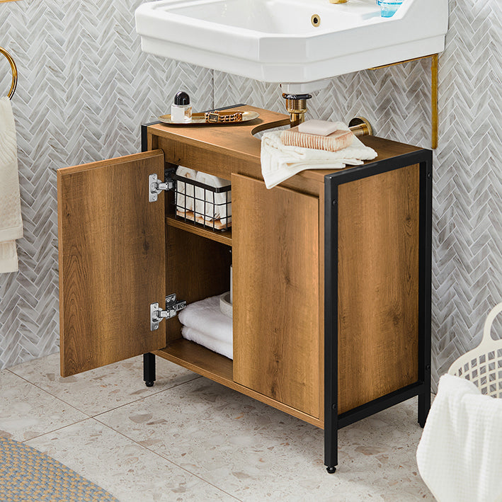 SoBuy | Mobile sottolavabo | Mobile bagno | Lavabo | BZR63-PF