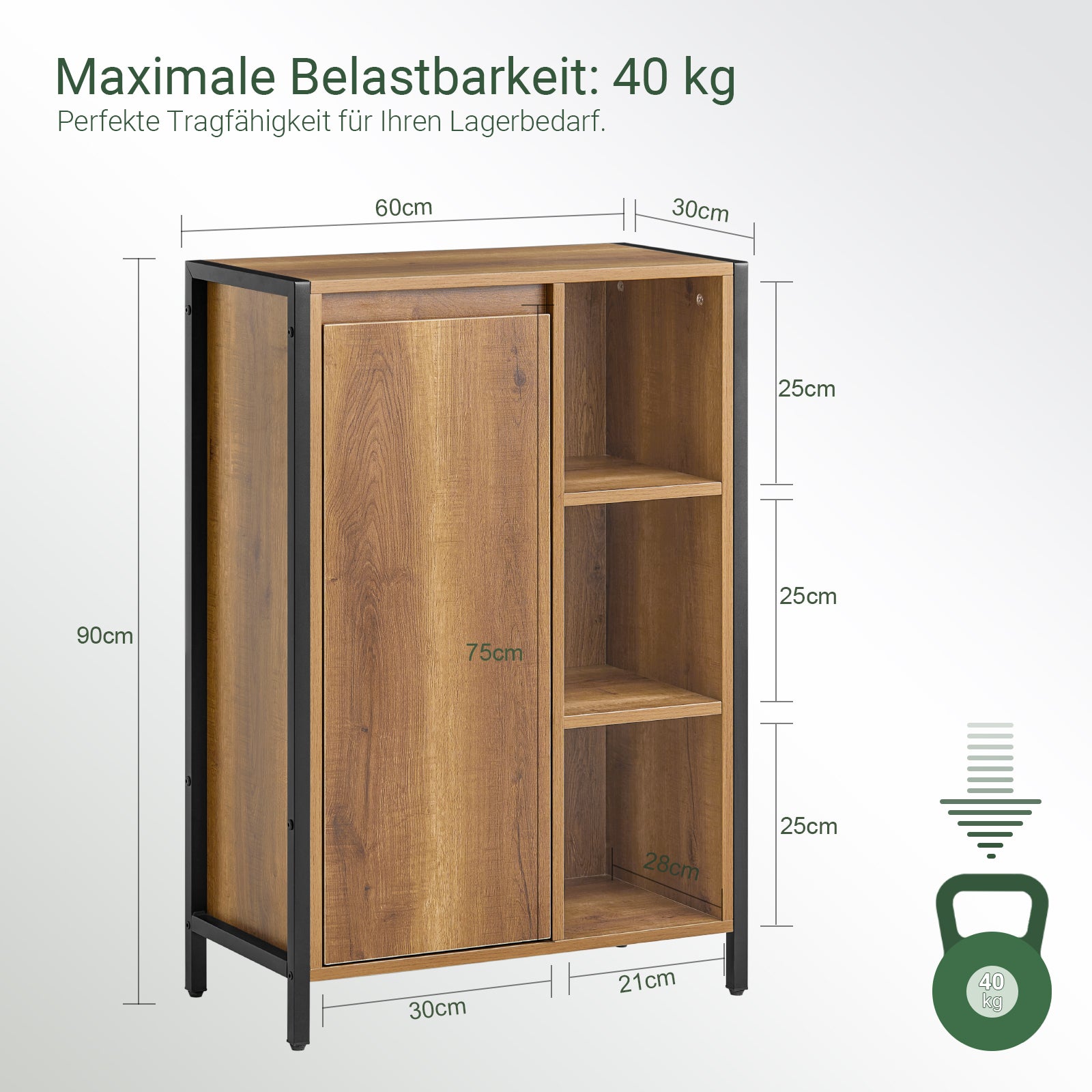SoBuy | Wäscheschrank mit Wäschesäcken | Wäschesammler | Wäschekorb | BZR65-PF