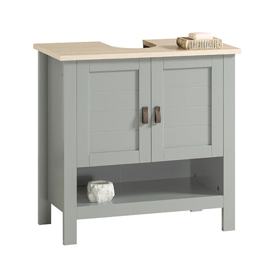 SoBuy | Meuble-lavabo | Armoire de salle de bain | Vasque gris clair | BZR69-HG 