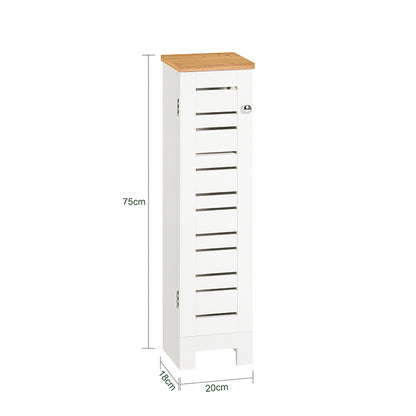 SoBuy | Porte-rouleau de papier toilette | Étagère de salle de bain | Meuble de salle de bain | BZR85-W