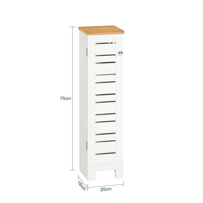 SoBuy | Porte-rouleau de papier toilette | Étagère de salle de bain | Meuble de salle de bain | BZR85-W