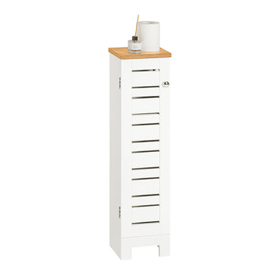 SoBuy | Porte-rouleau de papier toilette | Étagère de salle de bain | Meuble de salle de bain | BZR85-W