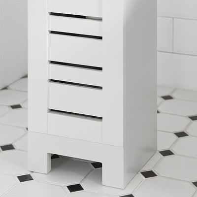 SoBuy | Porte-rouleau de papier toilette | Étagère de salle de bain | Meuble de salle de bain | BZR85-W