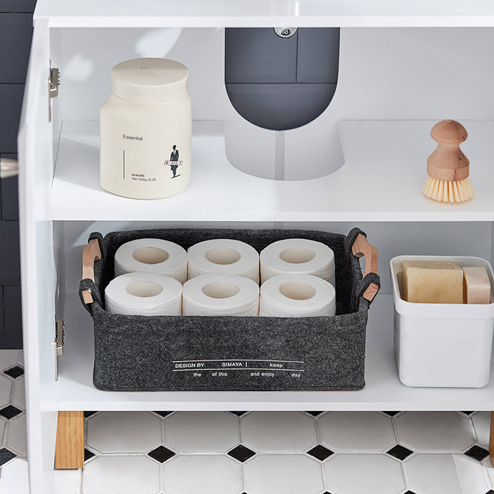 SoBuy | Mobile sottolavabo | Mobile bagno | Lavabo | Sottolavabo bianco | BZR92-W
