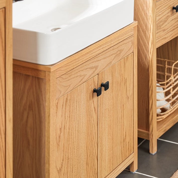 SoBuy | Meuble-lavabo | Armoire de salle de bain | Lavabo | BZR98-N