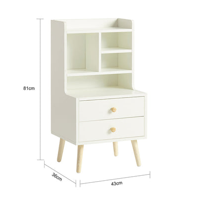SoBuy | Comodino | Tavolino da divano | Tavolino d'appoggio | Comodino | FBT100-W