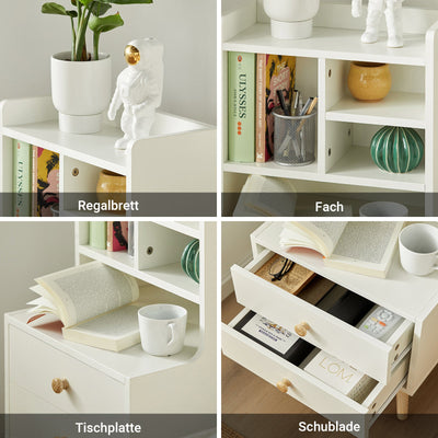 SoBuy | Comodino | Tavolino da divano | Tavolino d'appoggio | Comodino | FBT100-W