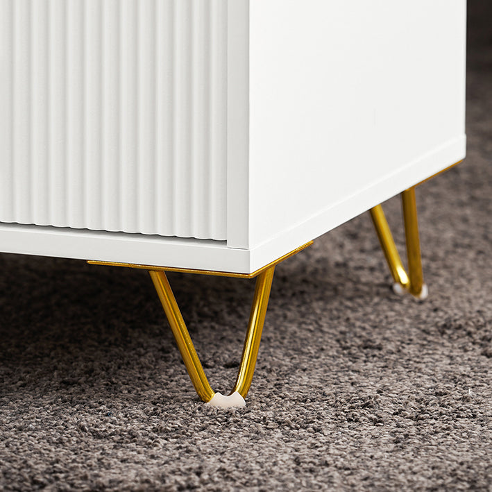 SoBuy | Table de chevet à 3 tiroirs | Table d'appoint | Table de canapé | Blanche | FBT115-LW 