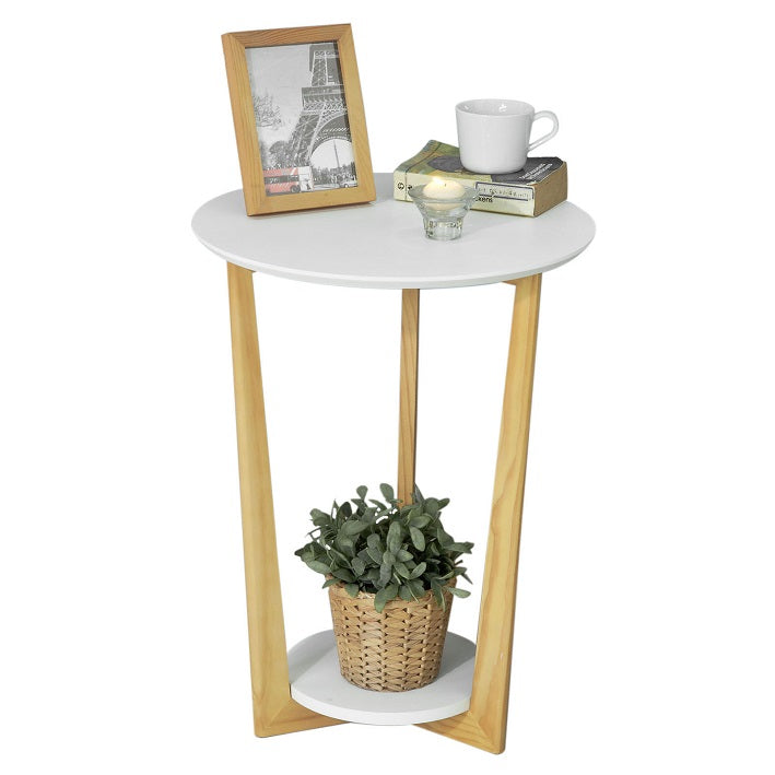 SoBuy | Tavolino | Tavolo da balcone | Tavolino da caffè | Bianco | FBT52-WN