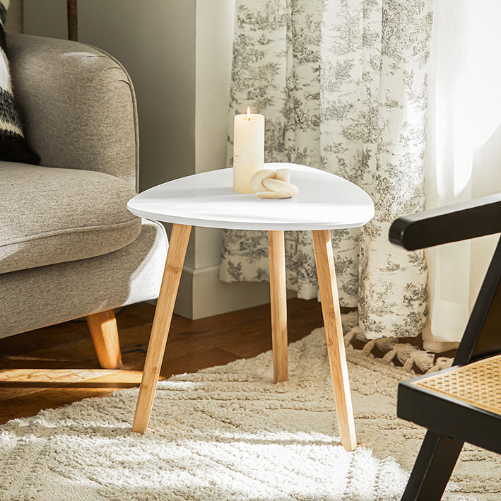 Vorverkauf | SoBuy | 2er teilig Beistelltisch | Satztisch | Couchtisch | Hellgrau-Weiß | FBT74-HG