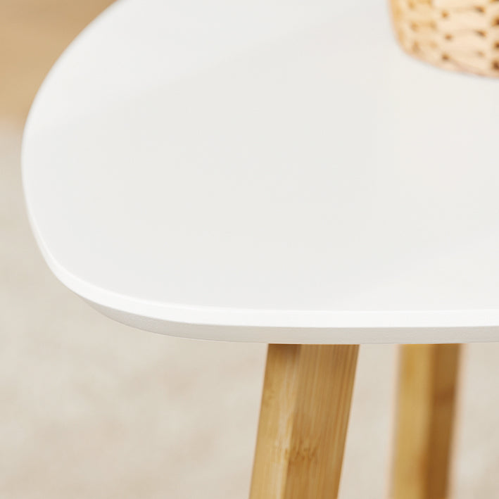 SoBuy | Lot de 2 tables d'appoint | Tables gigognes | Tables basses | Blanc | FBT74-W