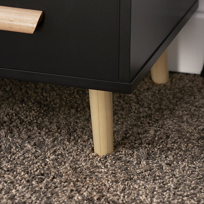 SoBuy | Nachttisch | Beistelltisch | Telefontisch | Kommode | Schwarz | FBT95-SCH