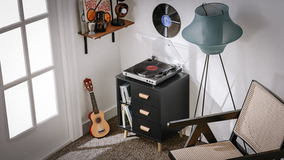 SoBuy | Table de Chevet | Table d'Appoint | Table Téléphone | Commode | Noir | FBT95-SCH
