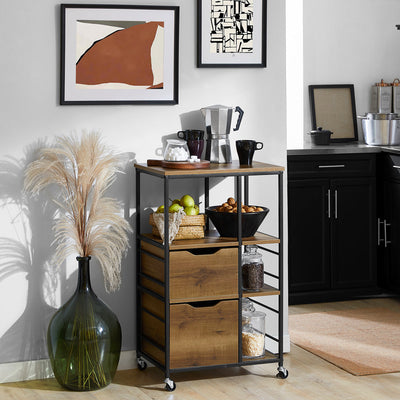 SoBuy | Carrello da portata | Credenza da cucina | Armadietto multiuso | FKW111-PF