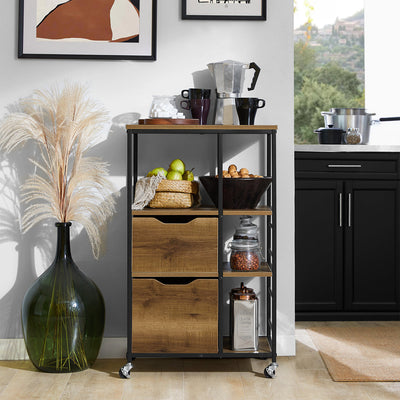 SoBuy | Carrello da portata | Credenza da cucina | Armadietto multiuso | FKW111-PF
