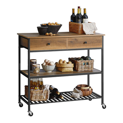 SoBuy | Carrello da cucina | Credenza | Carrello di servizio | Mobiletto per ingresso | FKW112-PF