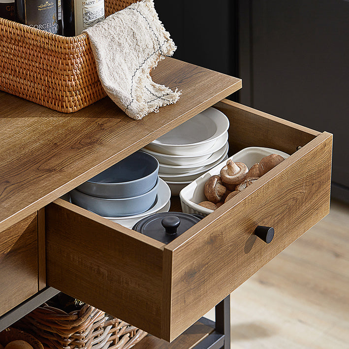 SoBuy | Carrello da cucina | Credenza | Carrello di servizio | Mobiletto per ingresso | FKW112-PF