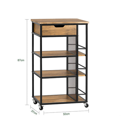 SoBuy | Carrello da portata | Carrello di servizio | Armadietto multiuso | FKW99-N