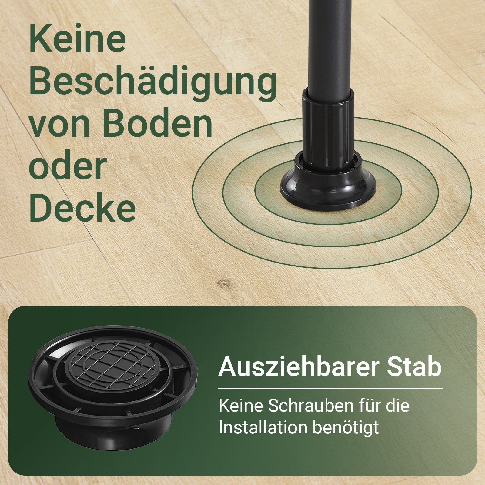 SoBuy | Asta Appendini Telescopica | Sistema Asta Appendiabiti | Sistema di Scaffalature | Nero | FRG109-II-SCH