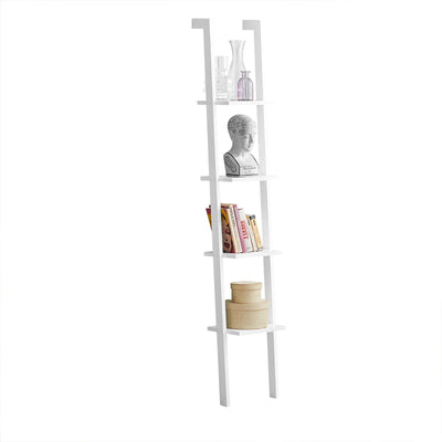 SoBuy | Leiterregal | Treppenregal | Badregal Weiß | FRG15-W