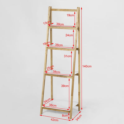SoBuy | Étagère échelle pliable | Étagère escalier | Étagère à plantes | FRG162-N