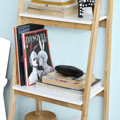 SoBuy | Étagère échelle pliable | Étagère escalier | Étagère à plantes | FRG162-N